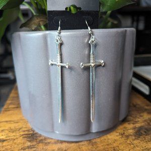 🟣 3 for 15 🟣 Punk Sword Earrings | Goth, Grunge, Punk